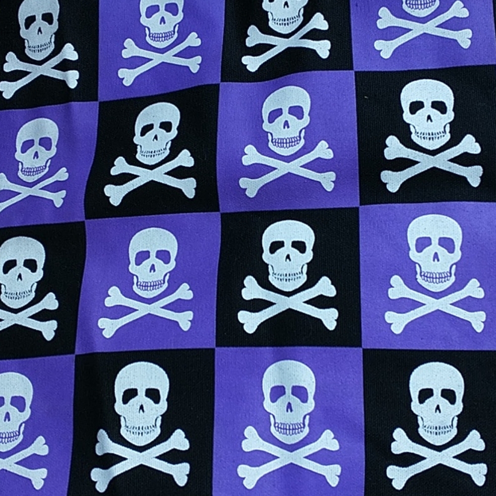 NWOT Punk Canvas 💀 Skulls Tote - Picture 3 of 6
